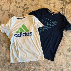 Adidas Kids' Navy and White Tees